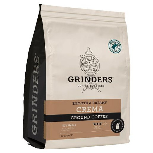 GRIND SMOOTH CREMA GROUND COFFEE 200GM