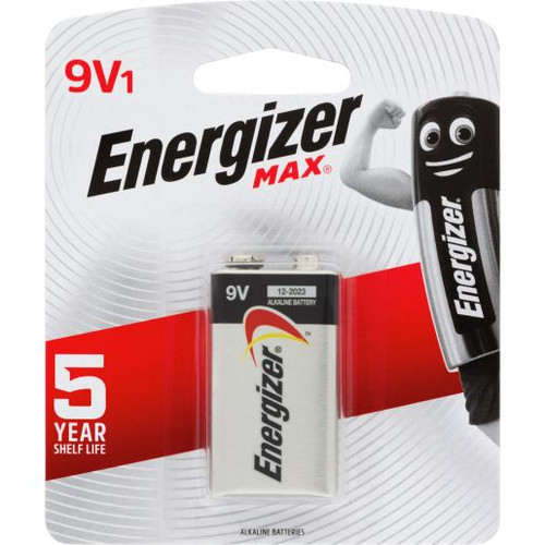 ENERGIZER MAX 9V BATTERY 1PK