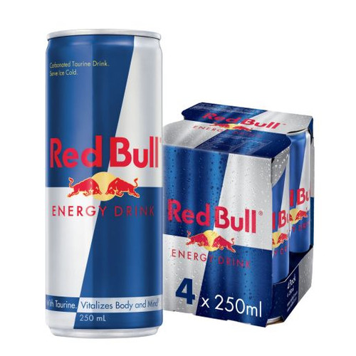 RED BULL ENERGY DRINK 4X250ML