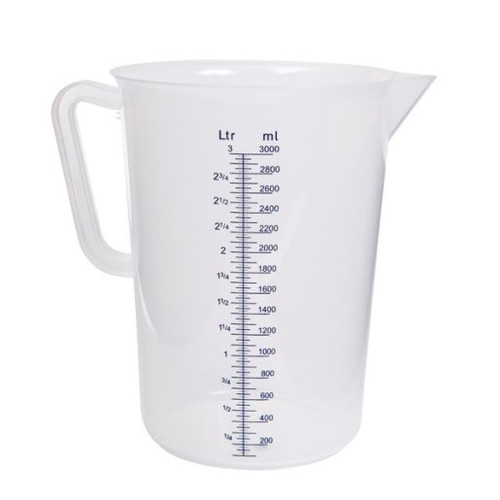 TRENTON JUG MEASURE POLYPROPYLENE 3L