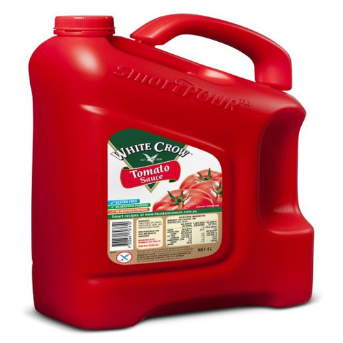 WHITE CROW GLUTEN-FREE CATERERS TOMATO SAUCE 4L