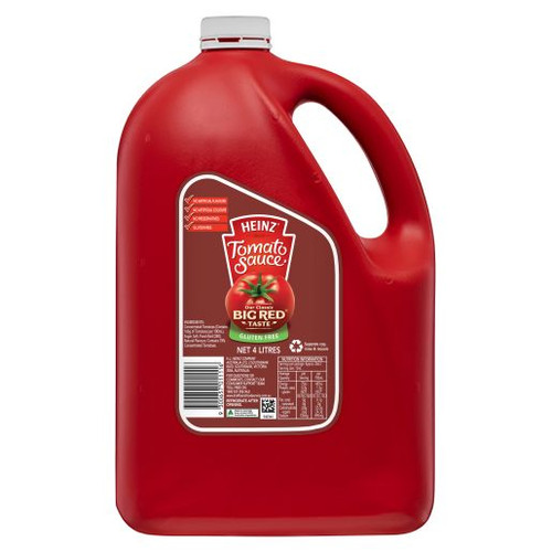 HEINZ GLUTEN FREE BIG RED TOMATO SAUCE 4L
