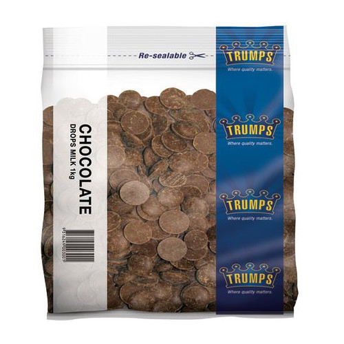 TRUMPS MILK CHOCOLATE BUTTONS 1KG