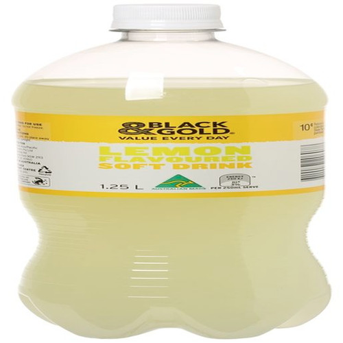BLACK & GOLD LEMON SOFT DRINK 1.25L (Carton of 12)