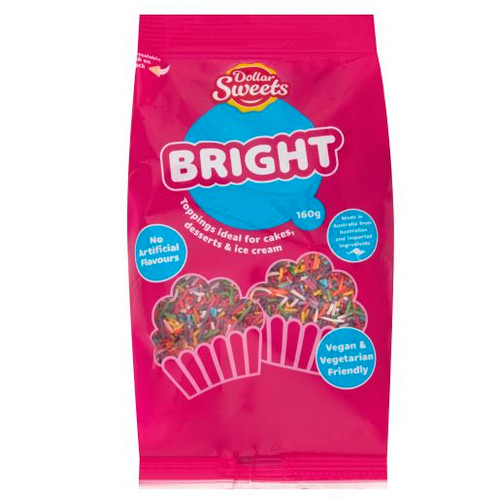 DOLLAR SWEETS CAKE TOPS BRIGHT 160GM (Carton of 8)