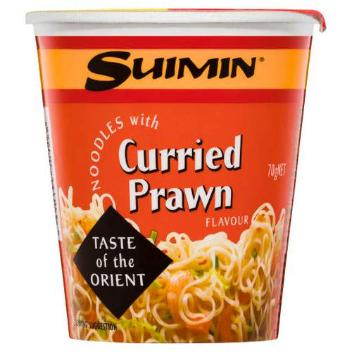 SUIMIN CURRIED PRAWN CUP 70GM (Carton of 12)