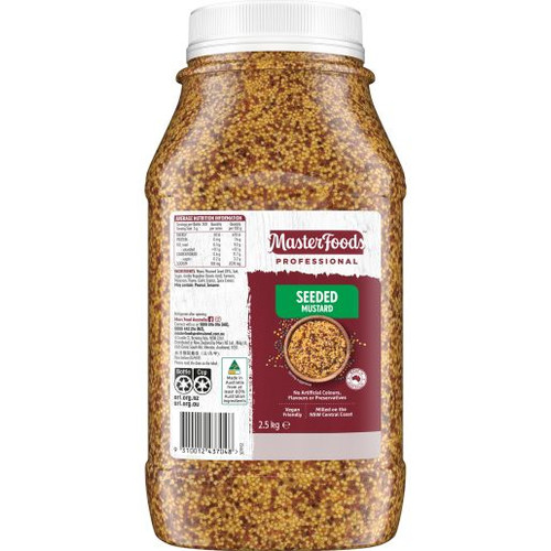MASTERFOODS SEEDED MUSTARD 2.5KG