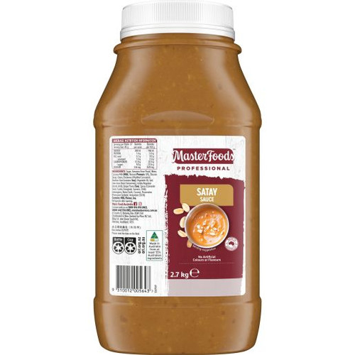 MASTERFOODS SATAY SAUCE 2.7KG