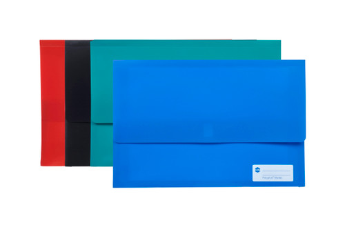 MARBIG POLYPICK DOCUMENT WALLET FOOLSCAP ASSORTED BULK