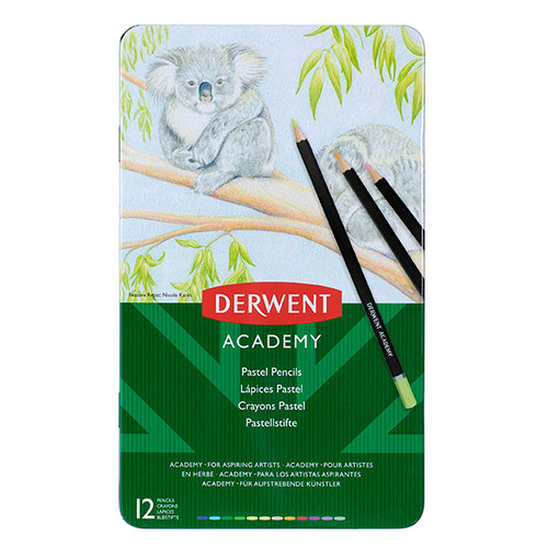 DERWENT ACY COLOUR PENCIL PASTEL TIN 12