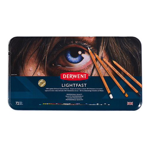 DERWENT LIGHTFAST PENCIL TIN 72