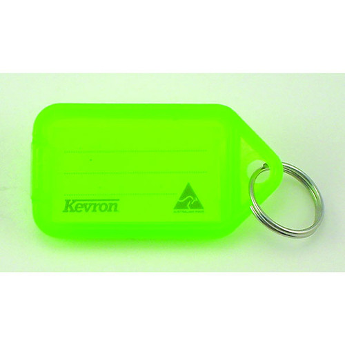 KEVRON ID38 KEYTAGS FLURO GREEN BAG 50