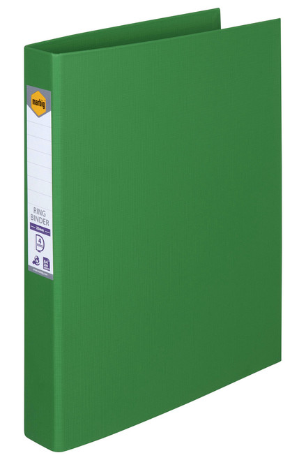 MARBIG RING BINDER A4 25MM 4D PE GREEN