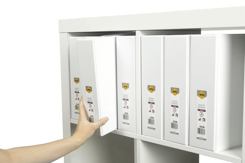 MARBIG CLEARVIEW INSERT BINDER A4 50MM 2D WHITE