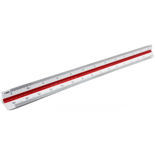 TRIANGULAR SCALE RULER 1:100/200/250/300/400/500 (PACK OF 10)