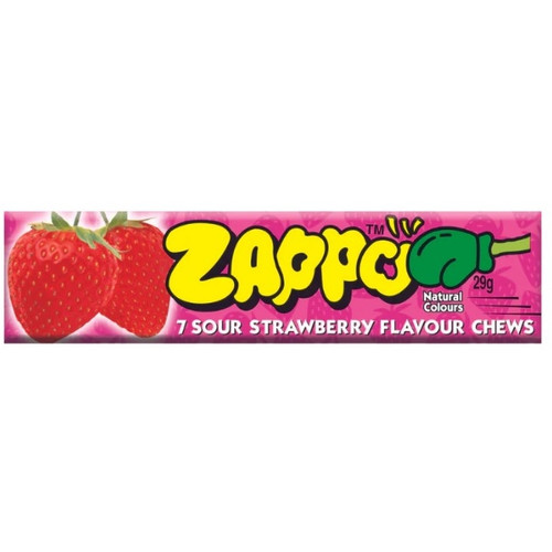 ZAPPO STRAWBERRY 29GM Carton of 30