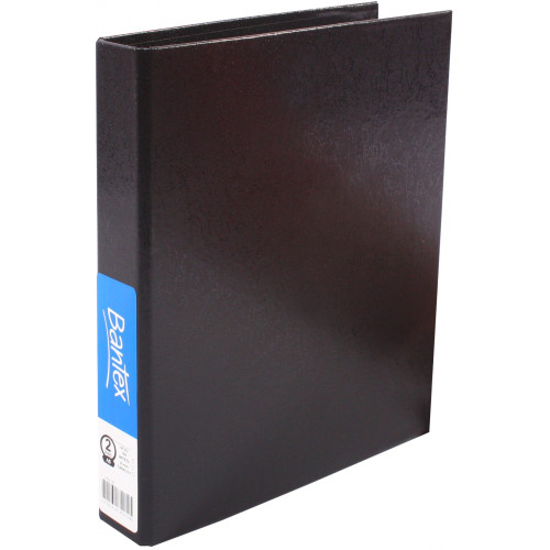 Bantex Standard Ring Binder PP A5 2D Ring 25mm – Black (1352-10)