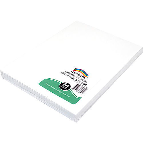 Rainbow Premium Digital Copy Paper Gloss A4 115gsm White Pack of 250 Sheets