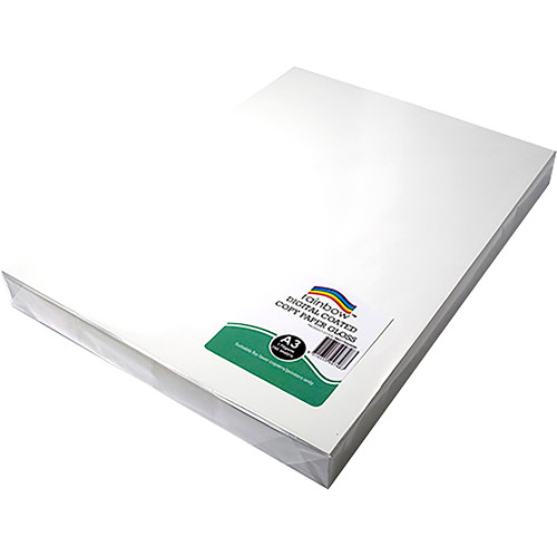 Rainbow Premium Digital Copy Paper Gloss A3 170gsm White Pack of 250 Sheets