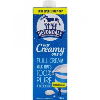 DEVONDALE LONG LIFE UHT MILK Full Cream 1ltr Ctn10