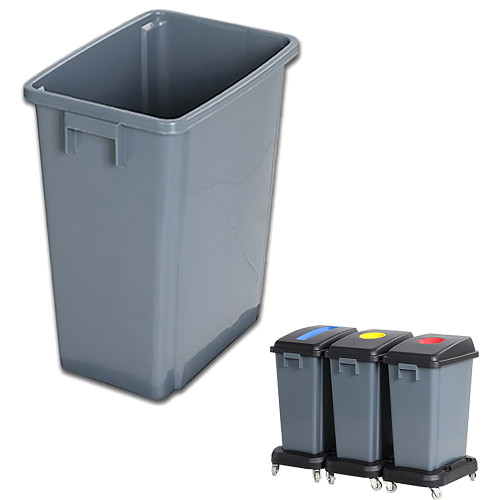Compass Recycling Bin Only 60 Litres Grey *** Lids and Base Sold Separately***