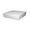 WHITE CAKE BOX 8" X 8" X 2.5" - 500um Pk100