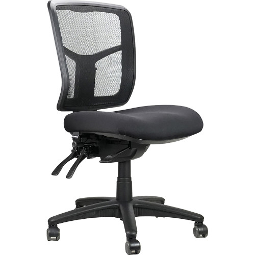 Rapidline Mirae Operator Chair Medium Back Mesh Back Black, AFARDI  Rated to 160kg