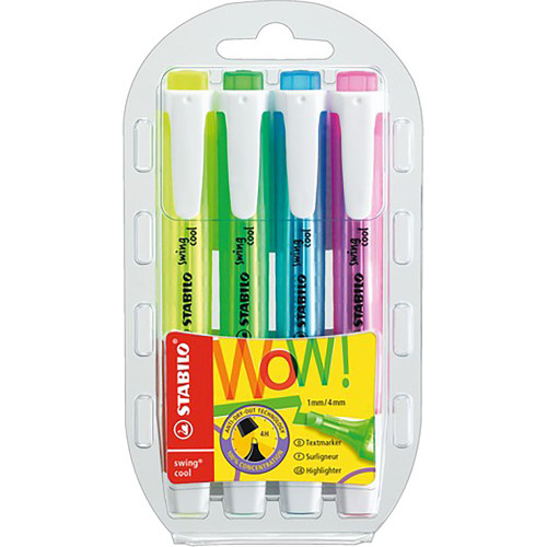 STABILO 275 4 SWING HIGHLIGHTR Assorted Wlt4