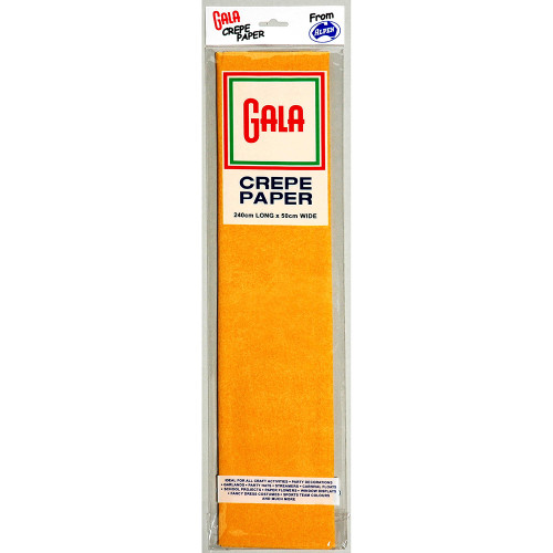 Alpen Gala Crepe Paper 240 x 50cm Honey Pack Of 12