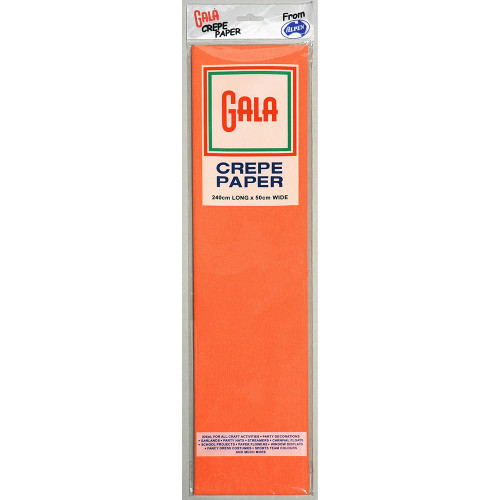 Alpen Gala Crepe Paper 240 x 50cm Orange Pack Of 12