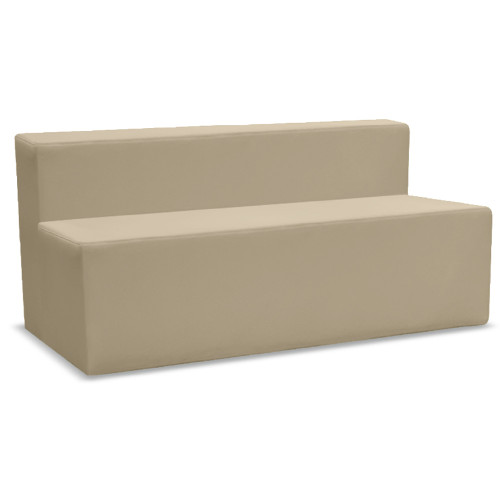 K2 Marbella Oxley Rectangle Single Sided Chair With Low Back 900W x 670mmD Beige PU
