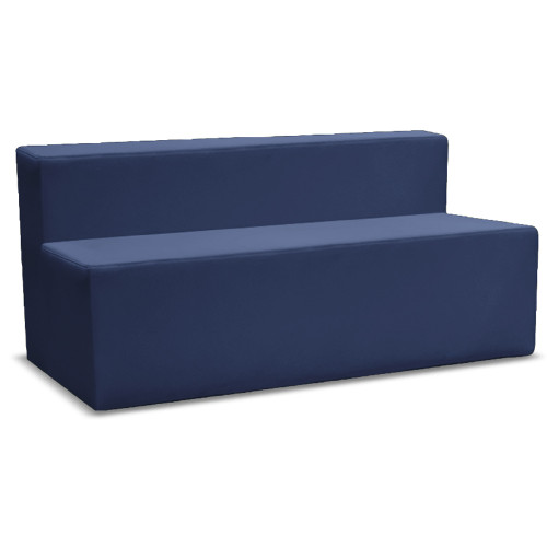 K2 Marbella Oxley Rectangle Single Sided Chair With Low Back 900W x 670mmD Blue PU