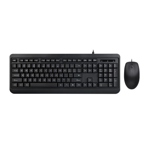 Shintaro Wired Keyboard And Mouse Combo Black