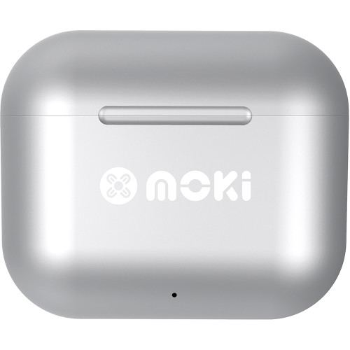 Moki MokiPods True Wireless Stereo Earbuds Silver