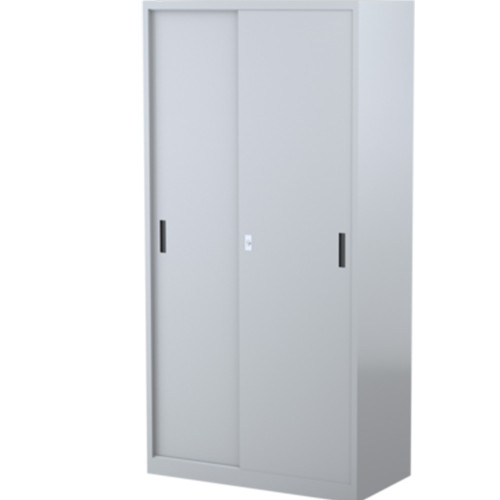 Steelco Sliding Door Cabinet 3 Shelves 914W x 465D x 1830mmH Graphite Ripple