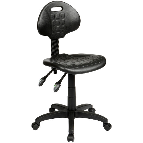 State ST007 Industrial Stool 430-560mmH Black PU