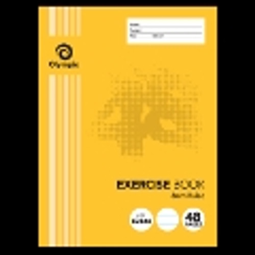 OLYMPIC EXERCISE BOOK E2848 225mm x 175mm, 48 Pages, 8mm Feint Ruled