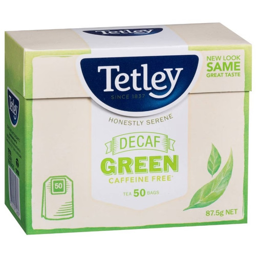Tetley Decaffeinated Green Tea Bags 50 Pack
