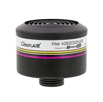 Single A2B2E2K2Hgp3 Combined Filter To Suit Chemical 2F/3F And CF02/GX02 Full Face Respirator