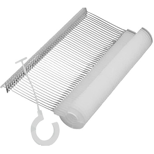 Attacher Hook Pin, PP, 25mm, 50pcs/clip, Transparent Carton of 5000
