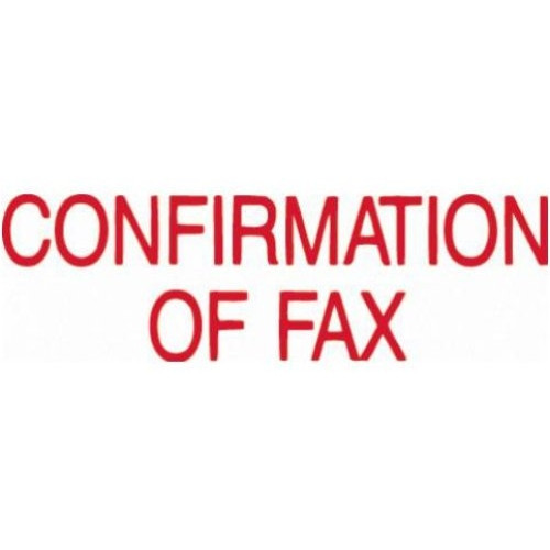 XSTAMPER - 1 COLOUR - TITLES A-C 1356 Confirmation Of Fax Red