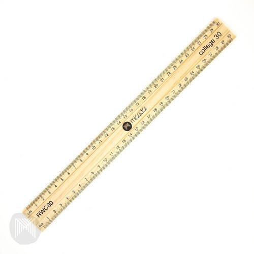 COLLEGE RULER - WOODEN, 30CM  MICADOR