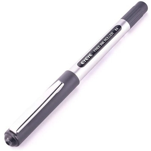 Eyeye Roller Ball Pen Black 0.5mm – Smooth Writing Liquid Ink Pen, Pack of 12