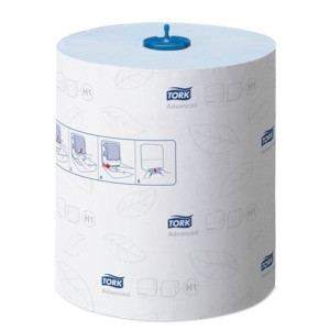 Tork H1 Matic Blue Hand Towel Roll 2 Ply Advanced 612 Sheets, Carton of 6