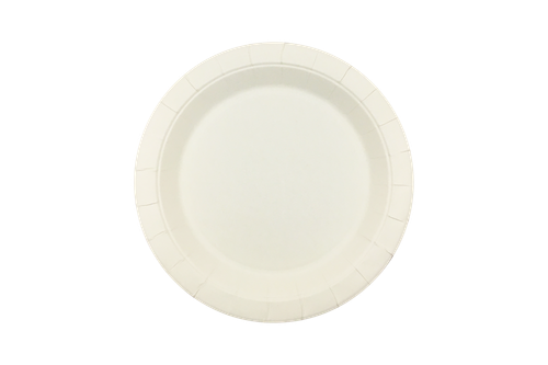 230mm FSC Round White Paper Plate, Pack of 50