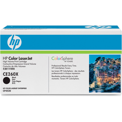 HP 649X HIGH YIELD BLACK ORIGINAL LASERJET TONER CARTRIDGE (CE260X) 17K Suits LaserJet CP4525 ***Open Box -Unused***