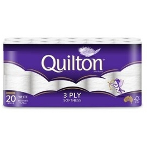 QUILTON 3 PLY TOILET PAPER Pk20  **