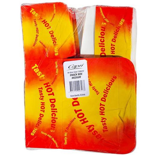 SNACK BOX TASY HOT DELICIOUS MULTI-COLOUR MEDIUM CARTON OF 250