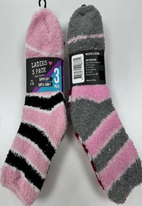 Ladies Bed Socks, Pack of 3
