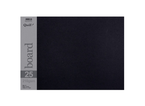 Quill Surface Board 210gsm A3 - Black, Pack of 5 (95339)